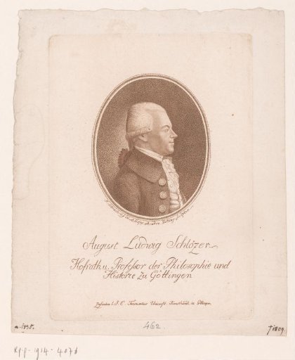 Portrait of August Ludwig von Schlözer