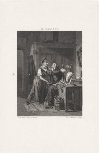 Woman Embracing a Young Man