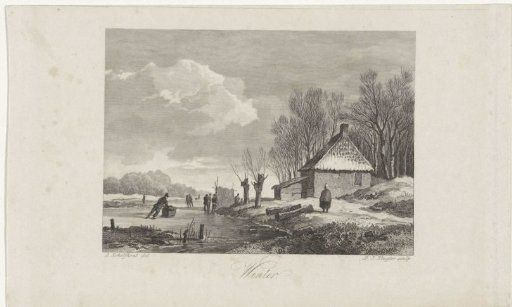 Winter Landscape with Farmhouse