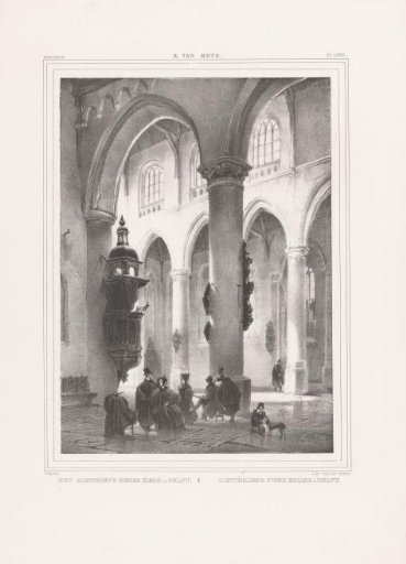 Interior of the New Church in Delft