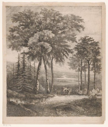 Landscape with a horse-drawn cart