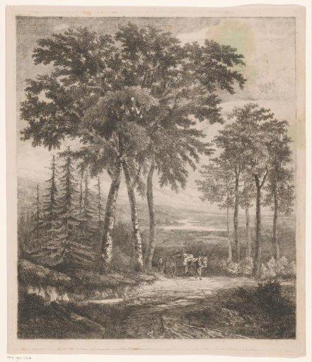Landscape with a horse-drawn cart