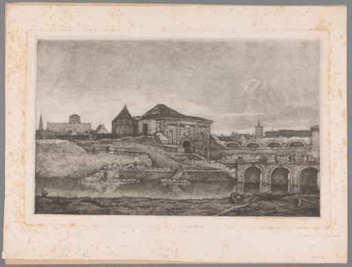 View of the Borgerhout Gate in Antwerp