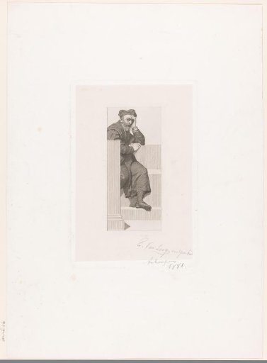 Clergyman sitting on a bench