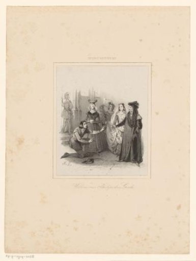 William kneels before Philip the Good and Godelive