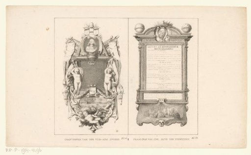 Two grave monuments