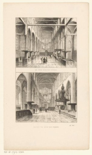 Interior of the Old and New Church in Amsterdam