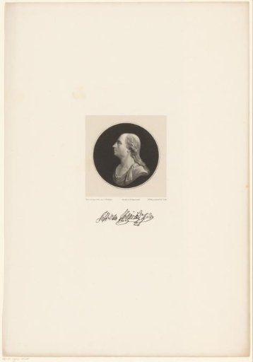 Profile portrait of Jan Hendrik van Kinsbergen