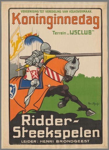 Association for the Improvement of Public Amusement. Queen's Day Ground "Ice Club". Knightly Jousting. Leader: Henri Brondgeest