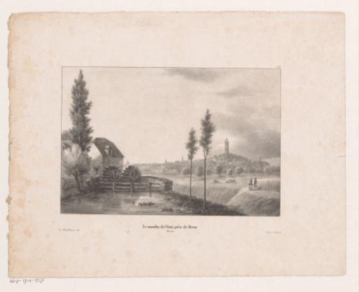 Landscape with watermill at Nimi near Mons
