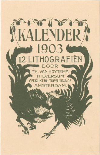 Announcement for calendar 1903