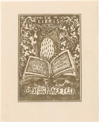 Ex libris of Jhr. C.H.J. van Haeften