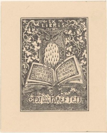 Ex libris of Jhr. C.H.J. van Haeften