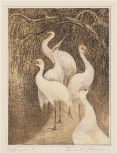 Cranes by the Water's Edge