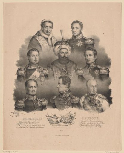 Portraits of eight princes of Europe