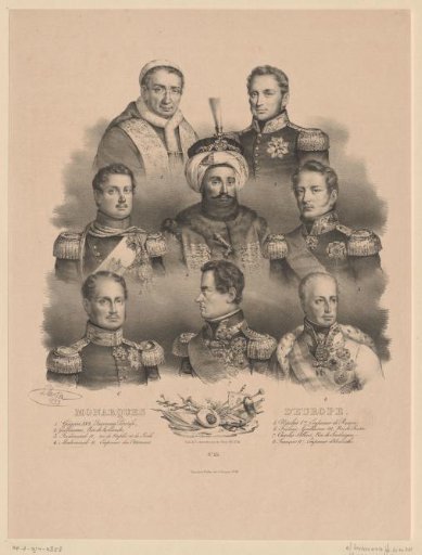 Portraits of eight princes of Europe