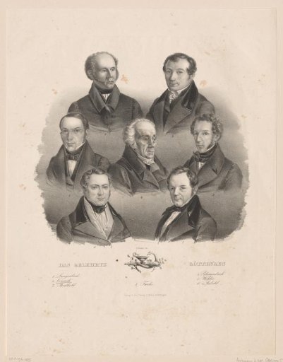 Portraits of seven scholars from Göttingen