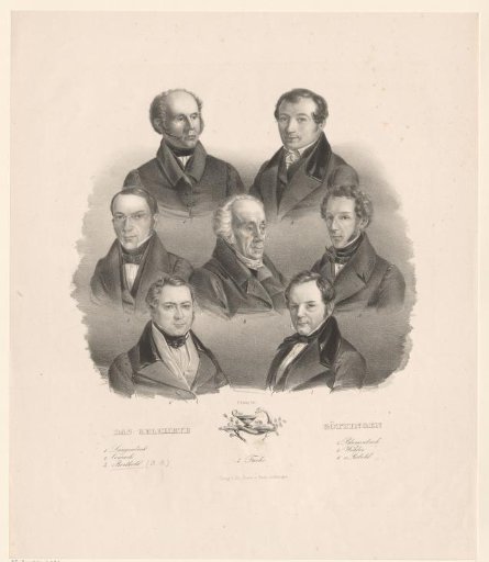 Portraits of seven scholars from Göttingen