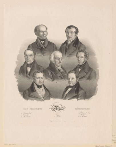 Portraits of seven scholars from Göttingen