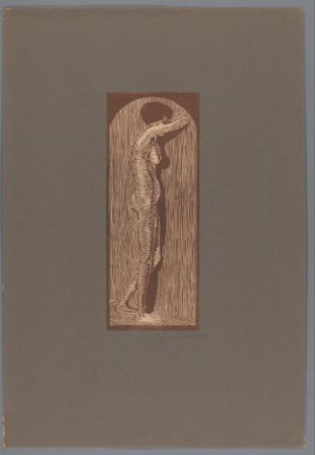 Standing female nude