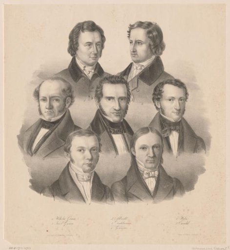 Portraits of the Göttingen Seven