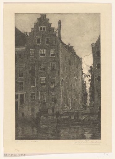 Houses on the Damrak in Amsterdam