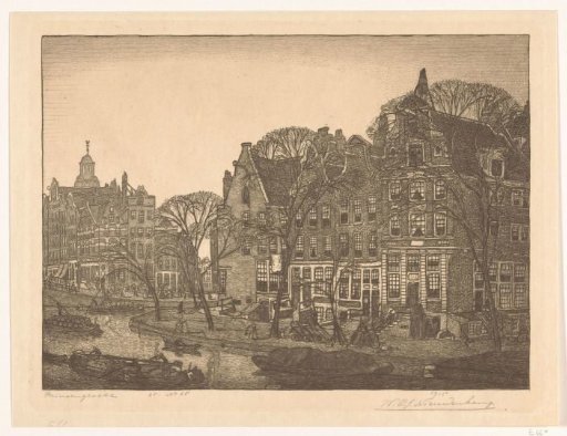 Prinsengracht opposite the Brouwersgracht in Amsterdam