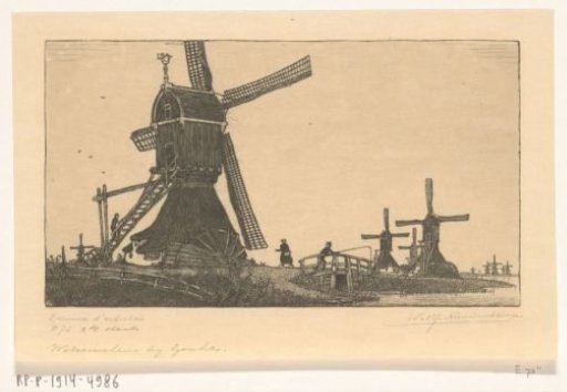 Swing Mills on the Vlist between Haastrecht and Schoonhoven