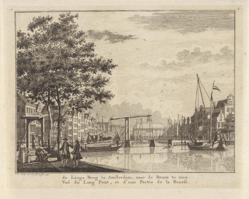 View of a bridge near the Rokin in Amsterdam