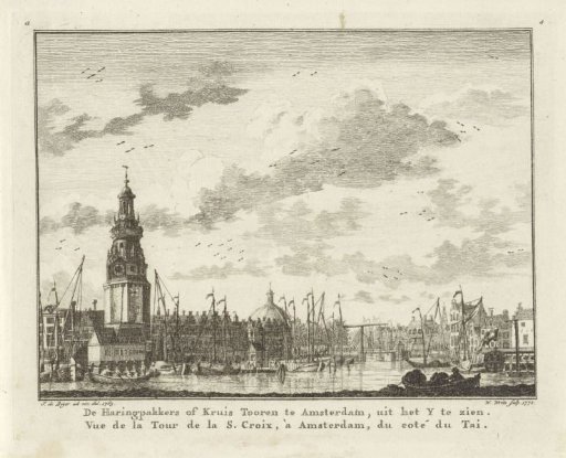 View of the Haringpakkerstoren from the IJ
