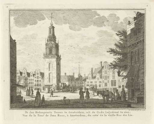 View of the Jan Roodenpoortstoren in Amsterdam