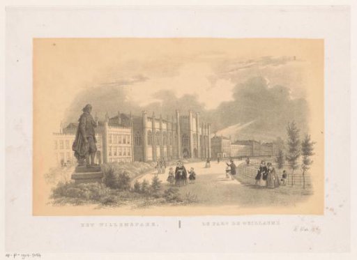 View of the Willemshof in the Willemspark, circa 1849