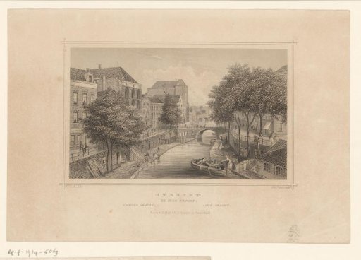View of the Oude Gracht in Utrecht