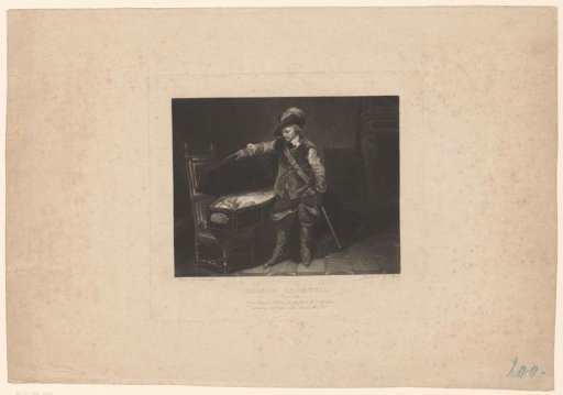 Oliver Cromwell at the Opened Coffin of Charles I