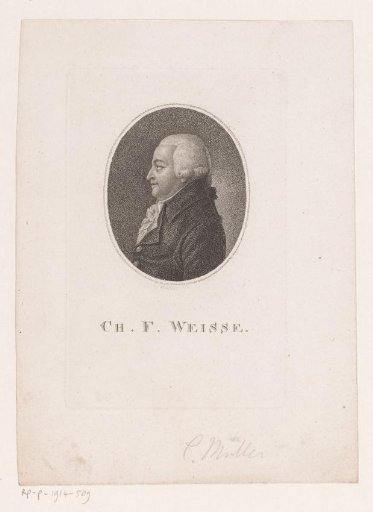 Portrait of Christian Felix Weisse