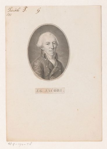 Portrait of Johann Georg Jacobi