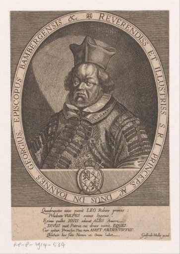 Portrait of Johann Georg II Fuchs von Dornheim, Prince-Bishop of Bamberg