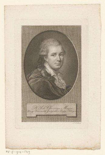 Portrait of Johann Christian Mayer