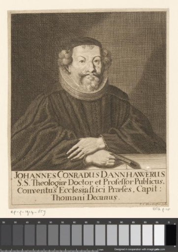 Portrait of Johann Conrad Dannhauer