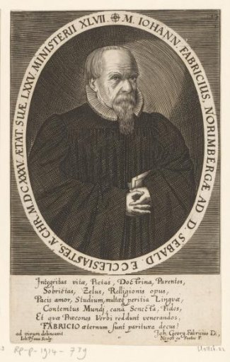 Portrait of Johann Fabricius