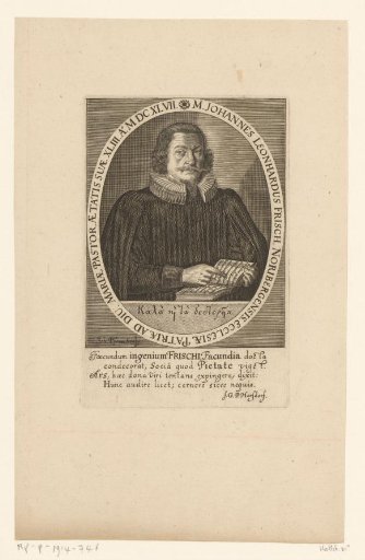 Portrait of Johann Leonard Frisch