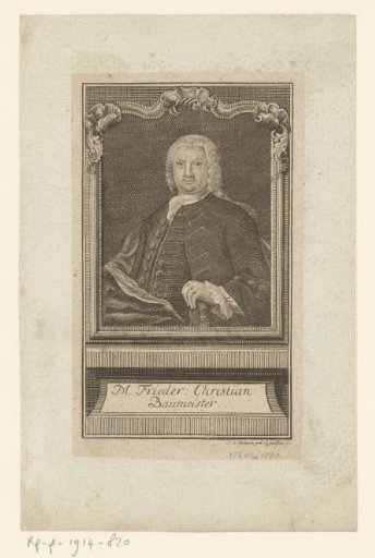 Portrait of Friedrich Christian Baumeister