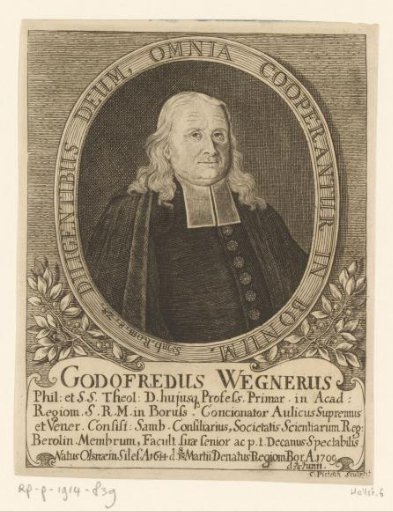 Portrait of Gottfried Wegner