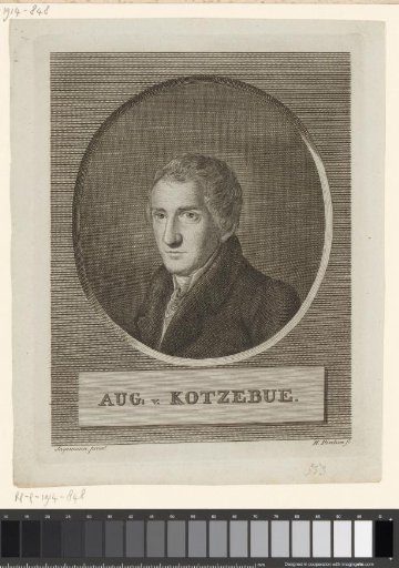 Portrait of August Friedrich Ferdinand von Kotzebue