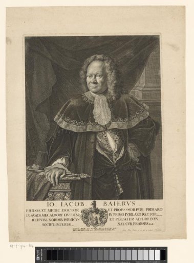 Portrait of Johann Jacob Baier (I)