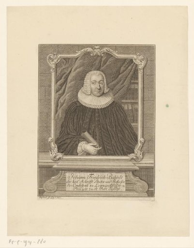 Portrait of Johann Friedrich Bahrdt