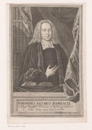 Portrait of Johann Jakob Rambach