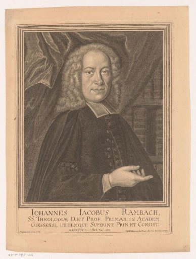 Portrait of Johann Jakob Rambach