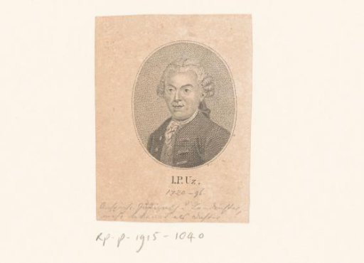 Portrait of Johann Peter Uz