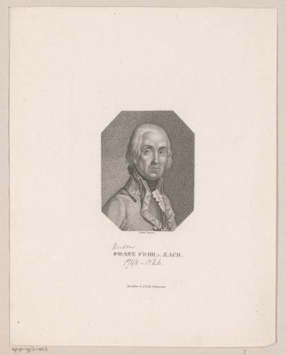 Portrait of Anton Freiherr von Zach